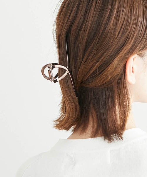 ROPE' PICNIC(ロペピクニック)の「カラーメタルデザインバンス(バレッタ/ヘアクリップ・レディース・ゴールド/その他2・FREE)」の8枚目の写真