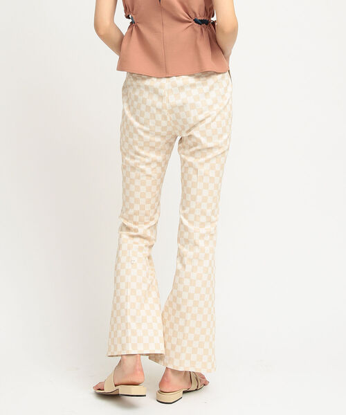 Ray BEAMS(レイビームス)の「Ray BEAMS / チェッカー柄 パンツ(その他パンツ・レディース・オフホワイト/グリーン・1/0)」の9枚目の写真