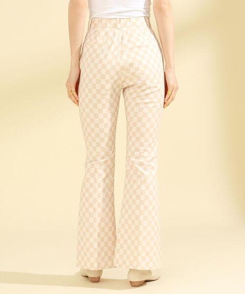Ray BEAMS(レイビームス)の「Ray BEAMS / チェッカー柄 パンツ(その他パンツ・レディース・オフホワイト/グリーン・1/0)」の21枚目の写真