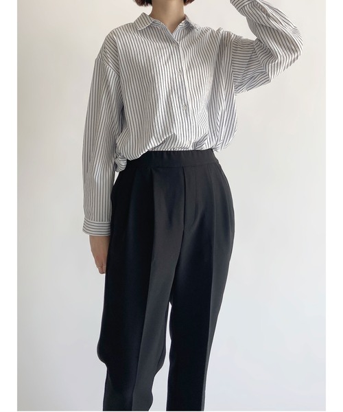 Samansa Mos2 blue（サマンサモスモスブルー）の「マルチスタイルシャツ（シャツ/ブラウス・レディース・ピンク/ブルー/ネイビー/ブラック/オフホワイト/サックスブルー/クリーム・LARGE/MEDIUM）」の22枚目の写真