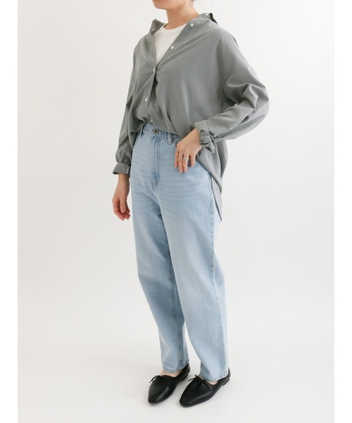 Samansa Mos2 blue（サマンサモスモスブルー）の「マルチスタイルシャツ（シャツ/ブラウス・レディース・ピンク/ブルー/ネイビー/ブラック/オフホワイト/サックスブルー/クリーム・LARGE/MEDIUM）」の19枚目の写真