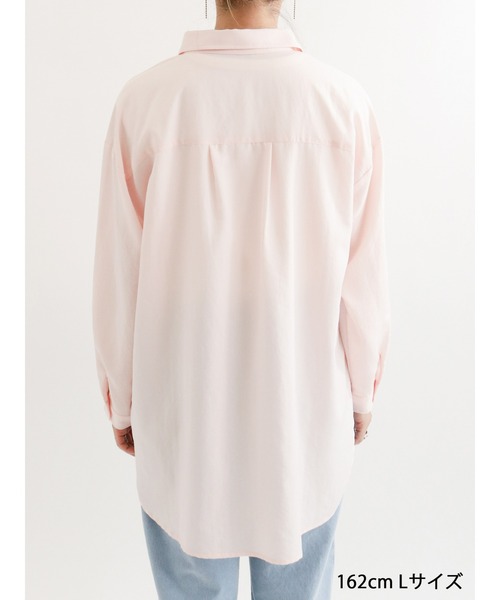 Samansa Mos2 blue（サマンサモスモスブルー）の「マルチスタイルシャツ（シャツ/ブラウス・レディース・ピンク/ブルー/ネイビー/ブラック/オフホワイト/サックスブルー/クリーム・LARGE/MEDIUM）」の10枚目の写真