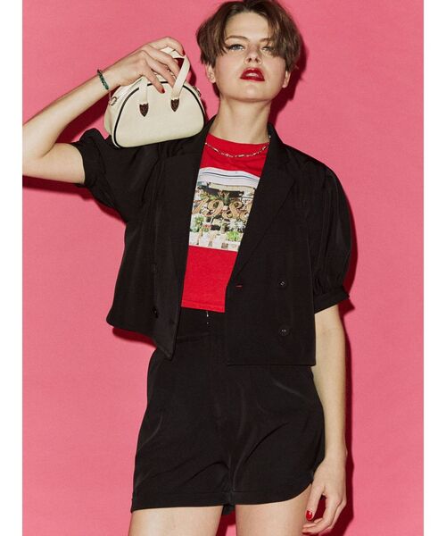 jouetie（ジュエティ）の「ミニマムボストン BAG（ボストンバッグ・レディース・ブラック/オフホワイト/イエロー・FREE）」の5枚目の写真