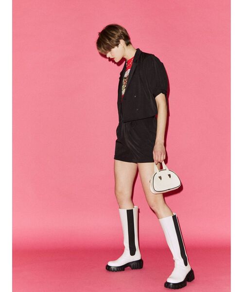 jouetie（ジュエティ）の「ミニマムボストン BAG（ボストンバッグ・レディース・ブラック/オフホワイト/イエロー・FREE）」の7枚目の写真