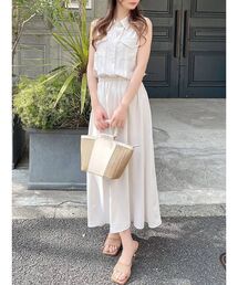 RESEXXY | ノースリーブシャツワンピース(シャツワンピース)