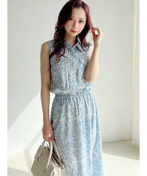 RESEXXY(リゼクシー)の「ノースリーブシャツワンピース(シャツワンピース・レディース・その他1/ベージュ/ブラック/ホワイト・FREE)」の14枚目の写真