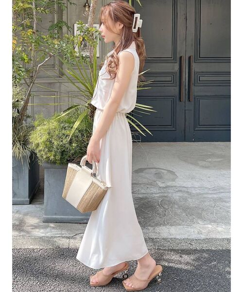 RESEXXY(リゼクシー)の「ノースリーブシャツワンピース(シャツワンピース・レディース・その他1/ベージュ/ブラック/ホワイト・FREE)」の21枚目の写真