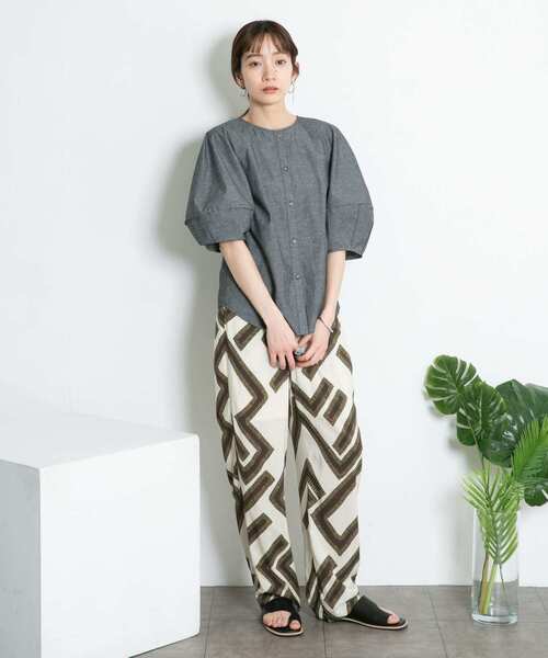 KBF（ケイビーエフ）の「メイズパターンイージーパンツ（その他パンツ・レディース・ホワイト系その他/グリーン系その他・ONE）」の17枚目の写真