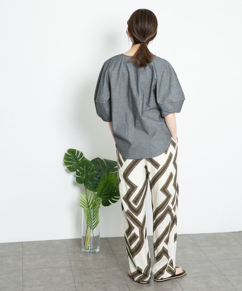 KBF（ケイビーエフ）の「メイズパターンイージーパンツ（その他パンツ・レディース・ホワイト系その他/グリーン系その他・ONE）」の14枚目の写真