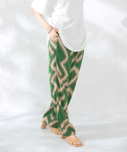 KBF（ケイビーエフ）の「メイズパターンイージーパンツ（その他パンツ・レディース・ホワイト系その他/グリーン系その他・ONE）」の11枚目の写真