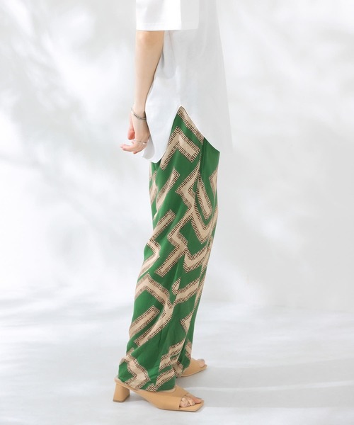 KBF（ケイビーエフ）の「メイズパターンイージーパンツ（その他パンツ・レディース・ホワイト系その他/グリーン系その他・ONE）」の8枚目の写真