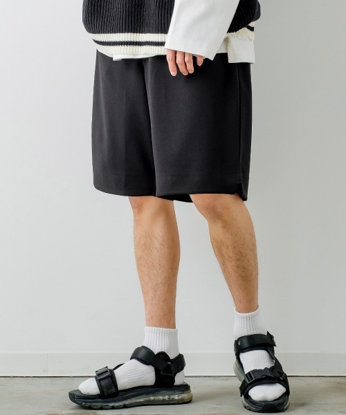 improves（インプローブス）の「カットジョーゼット ワイド ショートパンツ セットアップ対応（その他パンツ・メンズ・ネイビー/ブラック/ライトグレー/ベージュ/サックスブルー/グレー・MEDIUM/LARGE）」の2枚目の写真