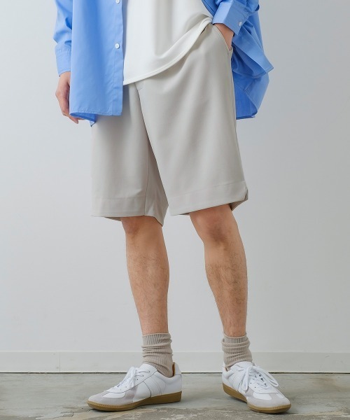 improves（インプローブス）の「カットジョーゼット ワイド ショートパンツ セットアップ対応（その他パンツ・メンズ・ネイビー/ブラック/ライトグレー/ベージュ/サックスブルー/グレー・MEDIUM/LARGE）」の11枚目の写真