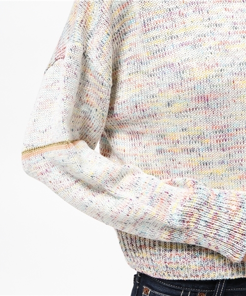 Kastane（カスタネ）の「【Kastane】かすり編みニットプルオーバー（ニット/セーター・レディース・オフホワイト/チャコールグレー・FREE）」の8枚目の写真