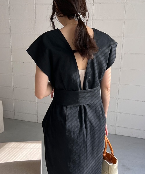 Bab（バブ）の「リボンセットジャンスカ（ジャンパースカート・レディース・ブラウン/ブラック/アイボリー・M）」の13枚目の写真