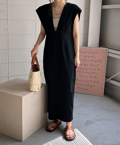 Bab（バブ）の「リボンセットジャンスカ（ジャンパースカート・レディース・ブラウン/ブラック/アイボリー・M）」の15枚目の写真