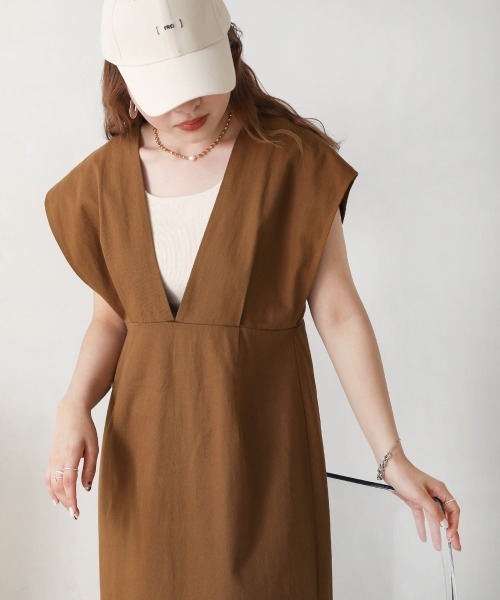 Bab（バブ）の「リボンセットジャンスカ（ジャンパースカート・レディース・ブラウン/ブラック/アイボリー・M）」の20枚目の写真