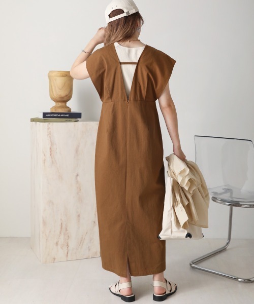 Bab（バブ）の「リボンセットジャンスカ（ジャンパースカート・レディース・ブラウン/ブラック/アイボリー・M）」の21枚目の写真