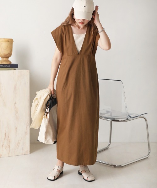 Bab（バブ）の「リボンセットジャンスカ（ジャンパースカート・レディース・ブラウン/ブラック/アイボリー・M）」の17枚目の写真