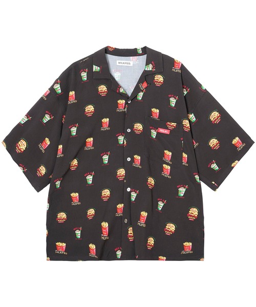 MILKFED.（ミルクフェド）の「JUNK FOOD SHIRT（シャツ/ブラウス・レディース・ブラック/ベージュ・ONE SIZE）」の10枚目の写真