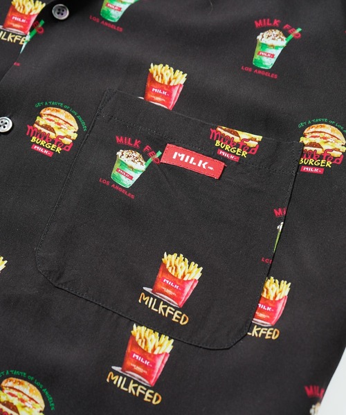 MILKFED.（ミルクフェド）の「JUNK FOOD SHIRT（シャツ/ブラウス・レディース・ブラック/ベージュ・ONE SIZE）」の13枚目の写真