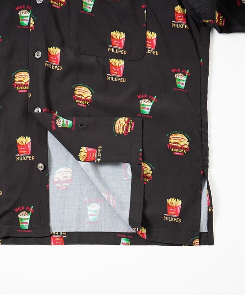 MILKFED.（ミルクフェド）の「JUNK FOOD SHIRT（シャツ/ブラウス・レディース・ブラック/ベージュ・ONE SIZE）」の16枚目の写真