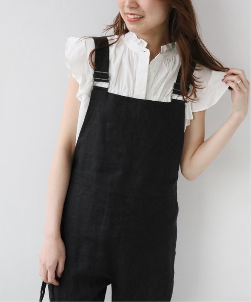 JOURNAL STANDARD relume（ジャーナルスタンダード　レリューム）の「《WEB限定追加》フリルノースリーブブラウス（シャツ/ブラウス・レディース・ホワイト/グレー/ブルー・FREE）」の13枚目の写真