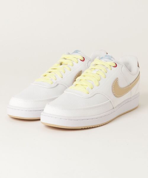 NIKE(ナイキ)の「NIKE ナイキ COURT VISION LO CNVS コート ビジョン LO キャンバス MDV0736 100WHITE/SESAME(スニーカー・メンズ・ホワイト・24.5cm/25.5cm/26.5cm/27.5cm/28.5cm/30.0cm/24.0cm/25.0cm/26.0cm/27.0cm/28.0cm/29.0cm)」の2枚目の写真