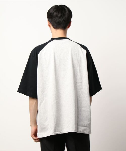 BACK NUMBER（バックナンバー）の「【BACK NUMBER】ＢＩＧラグランＴ（Tシャツ/カットソー・メンズ・ブラック/ネイビー/グリーン・S/M/L/XL）」の5枚目の写真