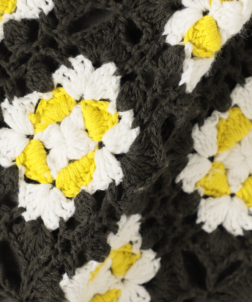 SLOBE IENA（スローブイエナ）の「グラニースクエアクロシェスカート（スカート・レディース・グレー・FREE）」の2枚目の写真