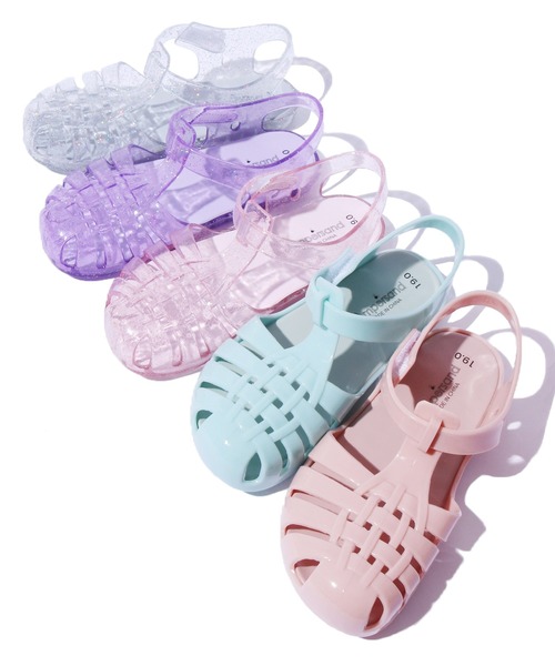 Ampersand（アンパサンド）の「Ampersand/アンパサンド ジェリーサンダル（サンダル・キッズ・ミント/ラベンダー/ピンク/スモークピンク/シルバー・17/18/16/19）」の4枚目の写真