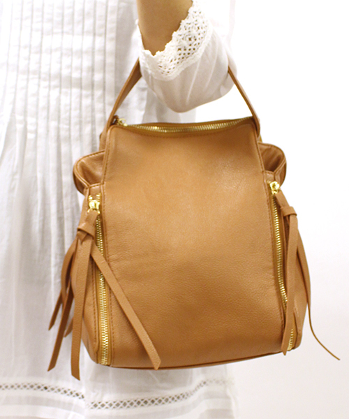 mystic（ミスティック）の「3WAYBAG（トートバッグ・レディース・アイボリー/ブラック/ブルー/キャメル/ライトブルー・FREE/ﾌﾘ-）」の5枚目の写真