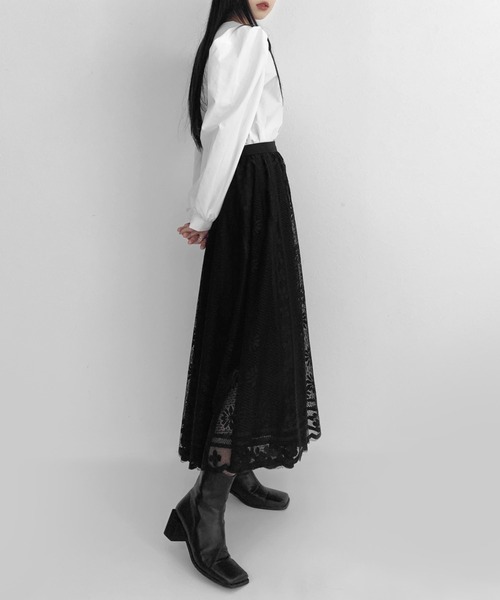 セール】Lace flare skirt / レースフレアスカート（スカート