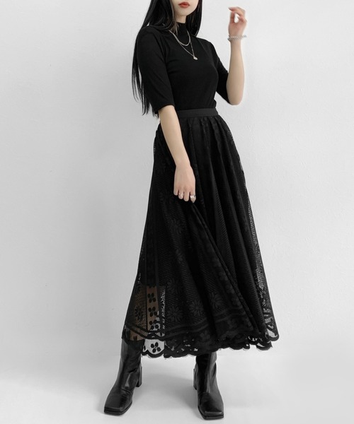 セール】Lace flare skirt / レースフレアスカート（スカート