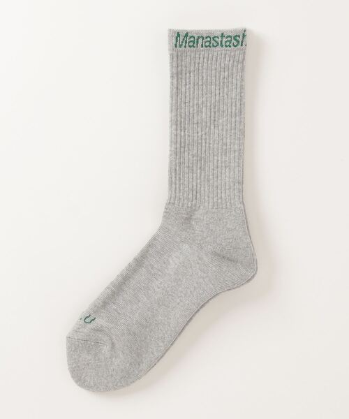 MANASTASH(マナスタッシュ)の「MANASTASH N.A.U/マナスタッシュエスエーユー N.A.U SOCKS ソックス(ソックス/靴下・メンズ・ホワイト/ブラック/グレー・FREE)」の3枚目の写真