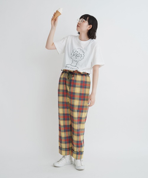 I am I in fact...（アイアムアイインファクト）の「BOY FRIEND メガネくん T-shirt（Tシャツ/カットソー・レディース・ホワイト・FREE）」の17枚目の写真