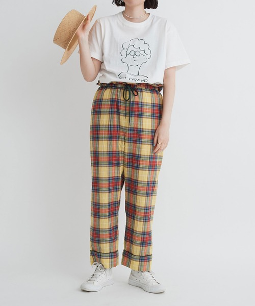 I am I in fact...（アイアムアイインファクト）の「BOY FRIEND メガネくん T-shirt（Tシャツ/カットソー・レディース・ホワイト・FREE）」の13枚目の写真