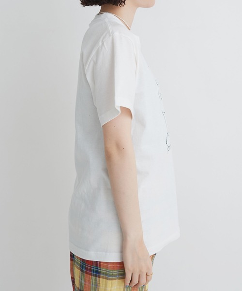 I am I in fact...（アイアムアイインファクト）の「BOY FRIEND メガネくん T-shirt（Tシャツ/カットソー・レディース・ホワイト・FREE）」の14枚目の写真