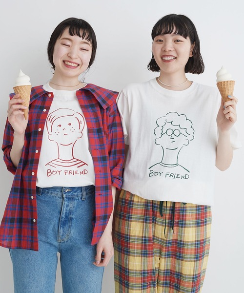 I am I - I am I ボーイズプリントシャツ BEAMS BOY（ビームスボーイ）の「BEAMS BOY / メッセージ