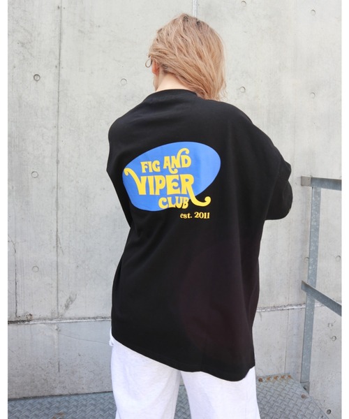 FIG&VIPER(フィグアンドバイパー)の「F&V CLUB retoro BIG-T(Tシャツ/カットソー・レディース・イエロー/ブラック/ホワイト・FREE)」の9枚目の写真