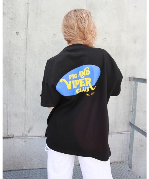 FIG&VIPER(フィグアンドバイパー)の「F&V CLUB retoro BIG-T(Tシャツ/カットソー・レディース・イエロー/ブラック/ホワイト・FREE)」の6枚目の写真