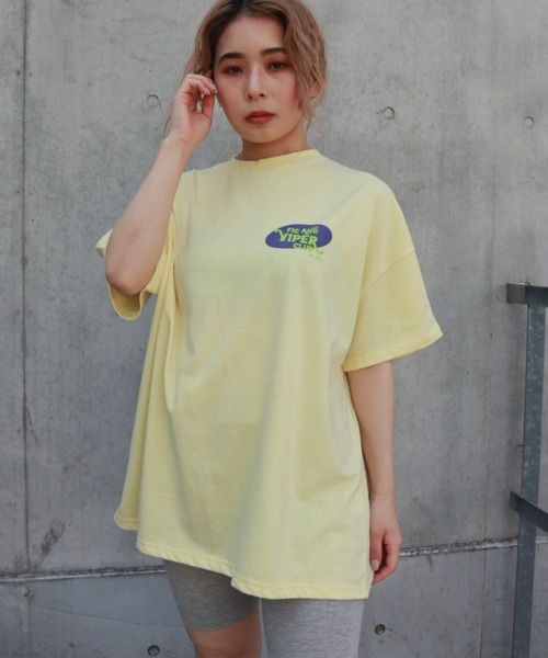 FIG&VIPER(フィグアンドバイパー)の「F&V CLUB retoro BIG-T(Tシャツ/カットソー・レディース・イエロー/ブラック/ホワイト・FREE)」の19枚目の写真