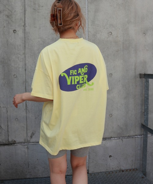 FIG&VIPER(フィグアンドバイパー)の「F&V CLUB retoro BIG-T(Tシャツ/カットソー・レディース・イエロー/ブラック/ホワイト・FREE)」の11枚目の写真