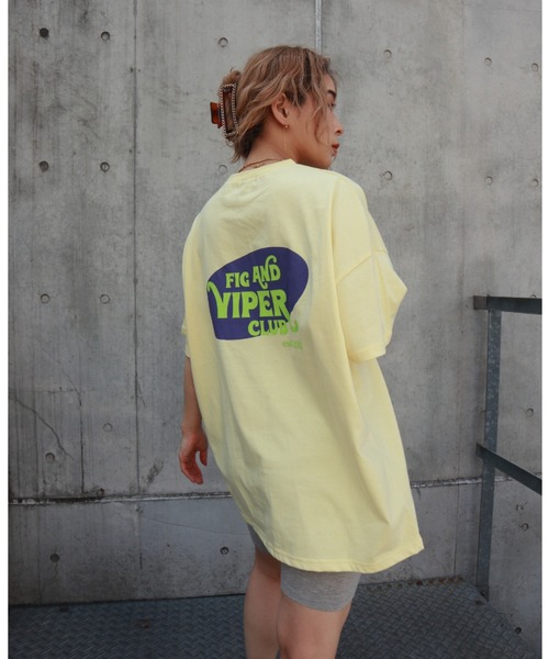 FIG&VIPER(フィグアンドバイパー)の「F&V CLUB retoro BIG-T(Tシャツ/カットソー・レディース・イエロー/ブラック/ホワイト・FREE)」の8枚目の写真
