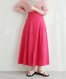 natural couture | 上品なシルエットが魅力 リネンライクハイウエストスカート(スカート)