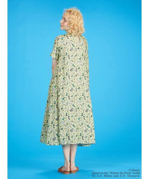 Disney（ディズニー）の「総柄プリントワンピース/Pooh（ワンピース・レディース・イエロー/ブルー・FREE）」の7枚目の写真