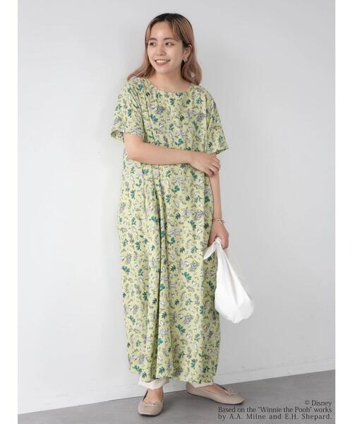 Disney（ディズニー）の「総柄プリントワンピース/Pooh（ワンピース・レディース・イエロー/ブルー・FREE）」の12枚目の写真