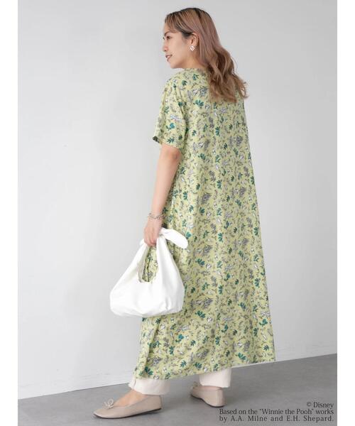 Disney（ディズニー）の「総柄プリントワンピース/Pooh（ワンピース・レディース・イエロー/ブルー・FREE）」の3枚目の写真