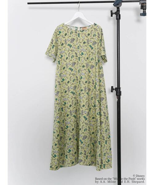 Disney（ディズニー）の「総柄プリントワンピース/Pooh（ワンピース・レディース・イエロー/ブルー・FREE）」の21枚目の写真