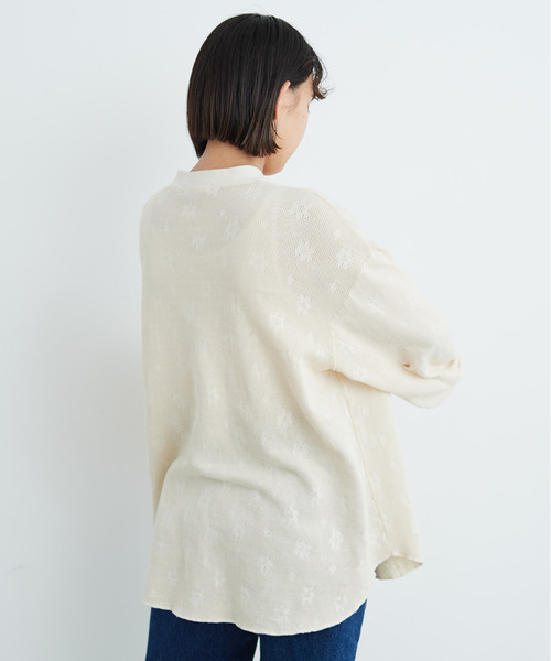 CHILD WOMAN（チャイルドウーマン）の「☆花メッシュJAQ BIG プルオーバー（Tシャツ/カットソー・レディース・ピンク/ブラウン/アイボリー・FREE）」の7枚目の写真